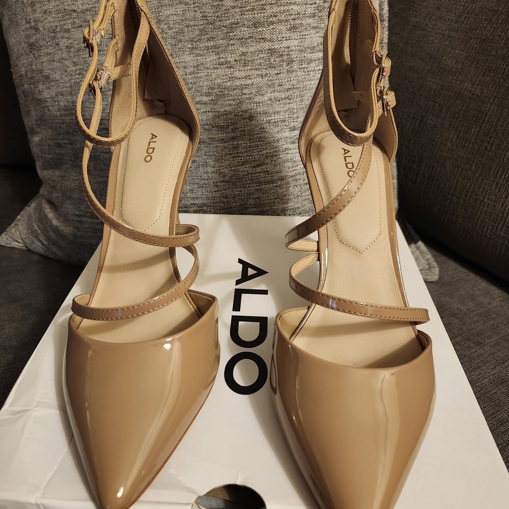 ALDO Women's Tan Strappy Heels